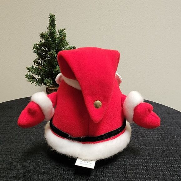 1982 Hallmark Santa Claus Felt Plush with Bean Bag Bottom & Legs - Picture 3 of 7
